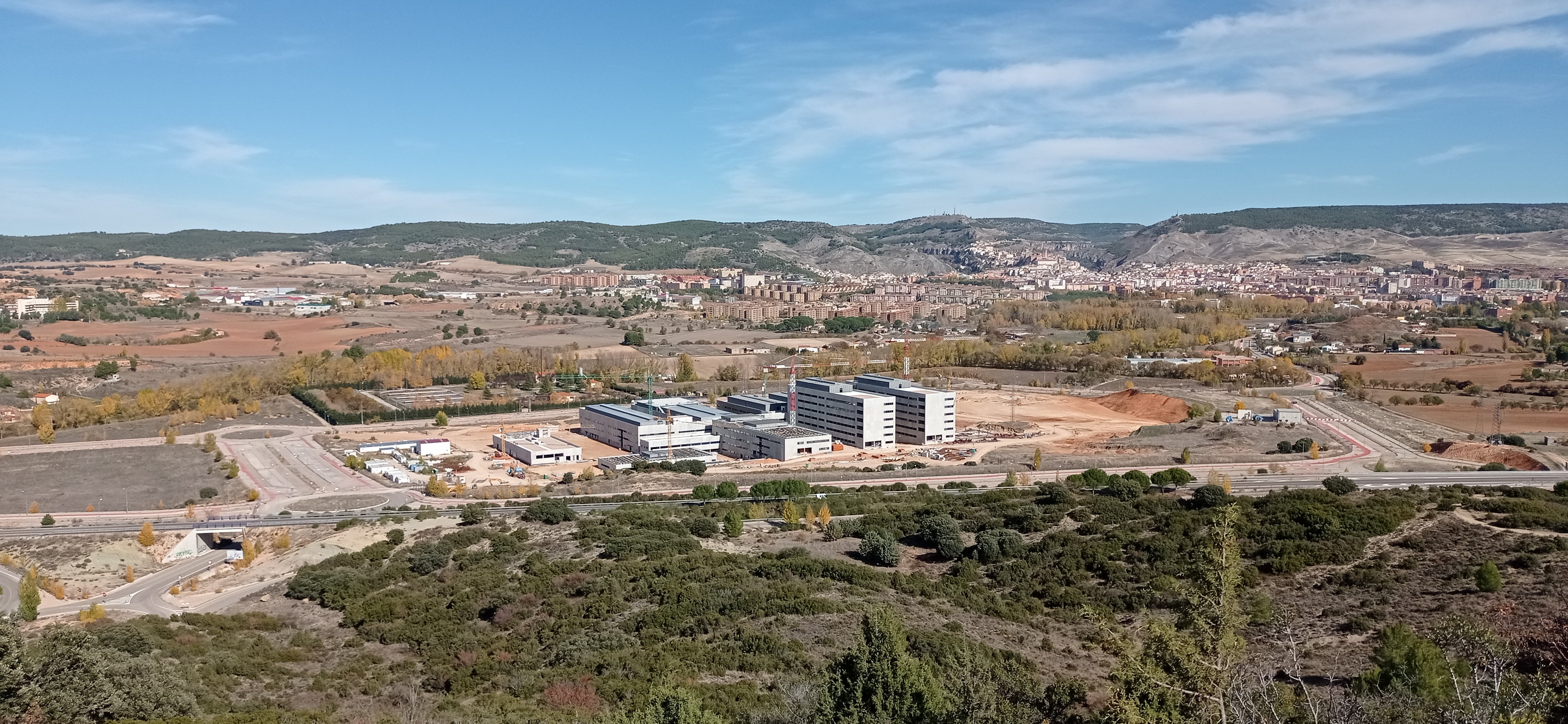 Las obras del futuro hospital de Cuenca, en una imagen de archivo