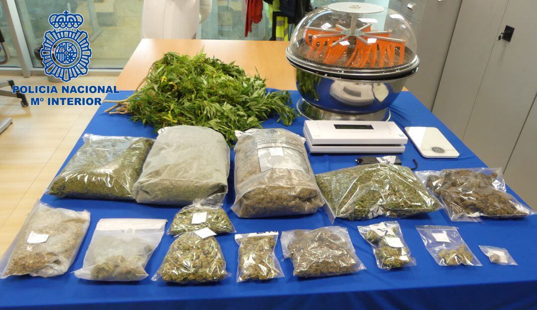 Droga incautada en la operación