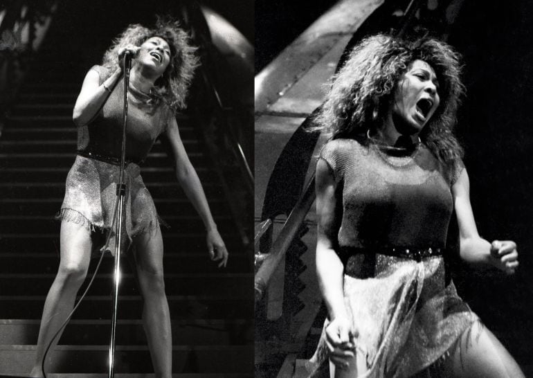 Tina Turner durante su concierto en Gijón 