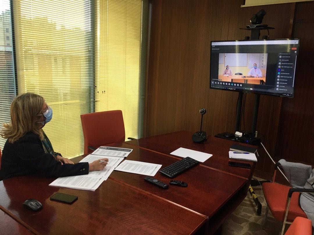 Un momento de la reunión.