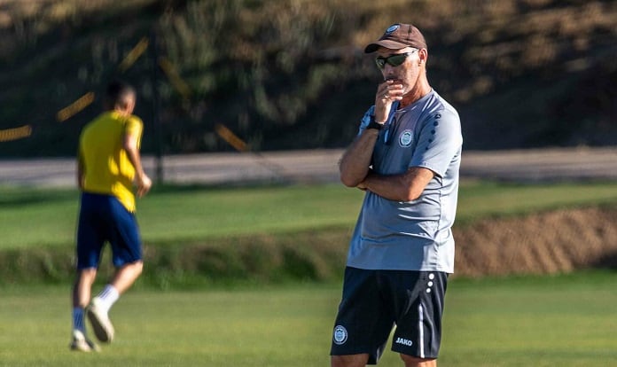 Antonio Calderón en un entrenamiento.