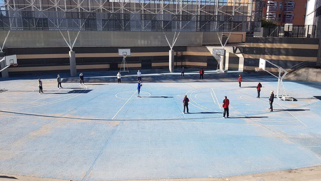 Las condiciones meteorlógicas impiden el desarrollo de deporte al aire libre en Getafe. 
 