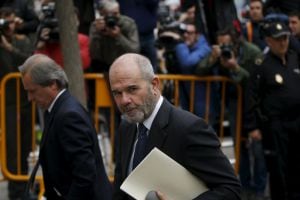 Manuel Chaves a su entrada al Tribunal Supremo