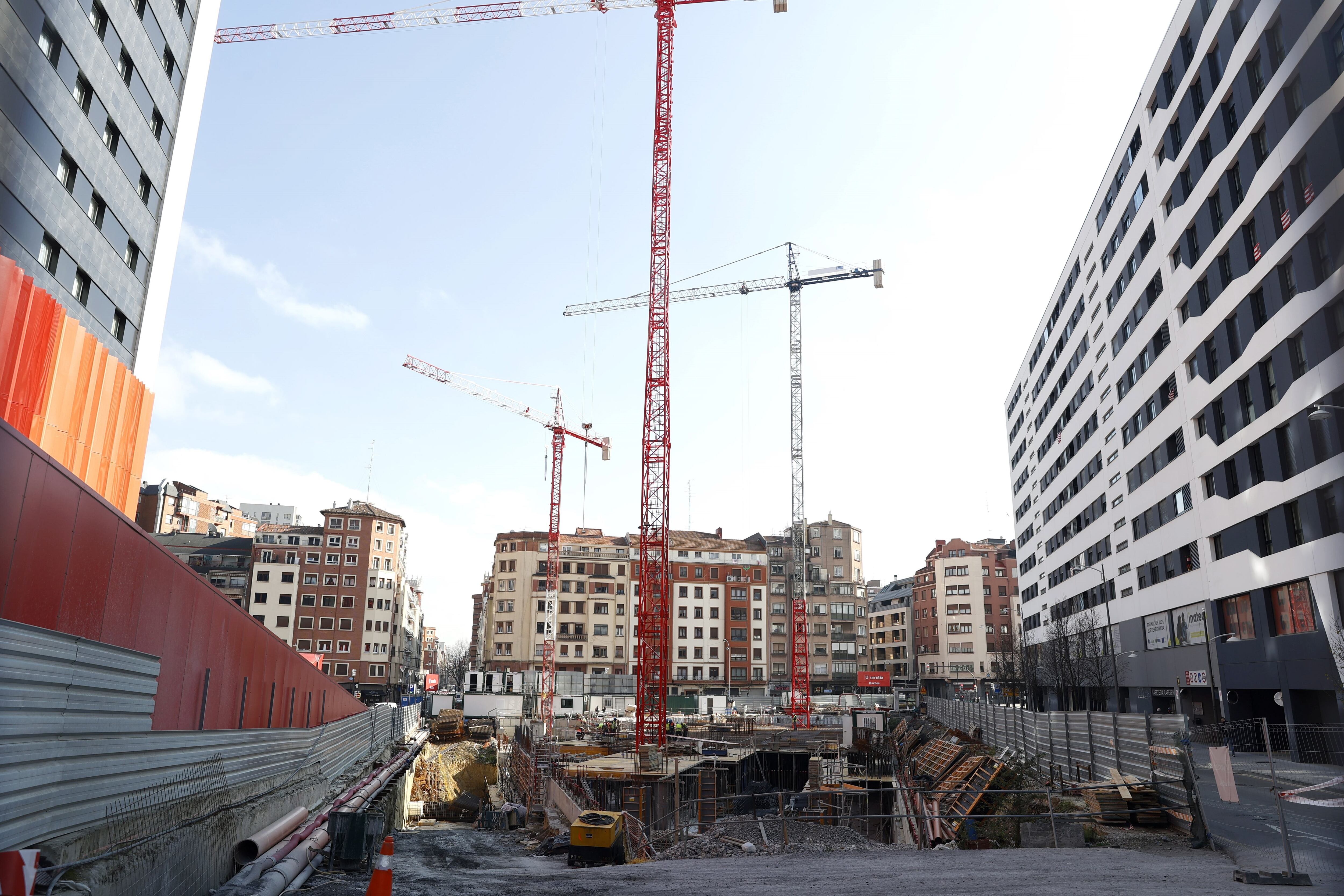 Un edificio en construcción