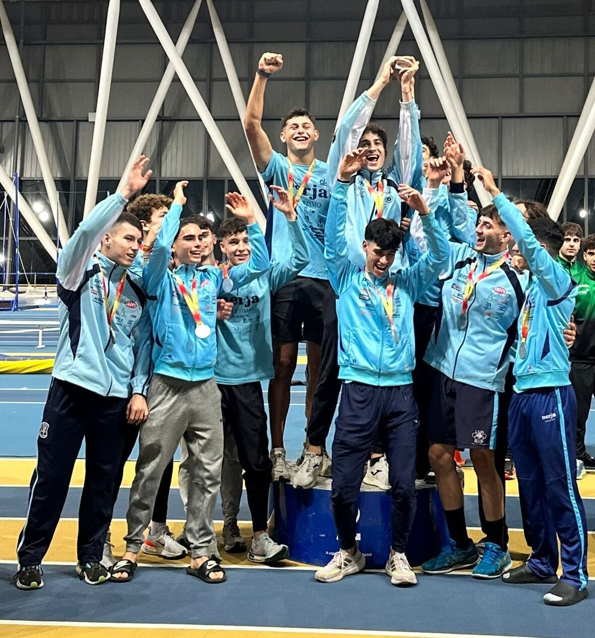 El equipo masculino del Cueva de Nerja Trops, subcampeón de España Sub 20