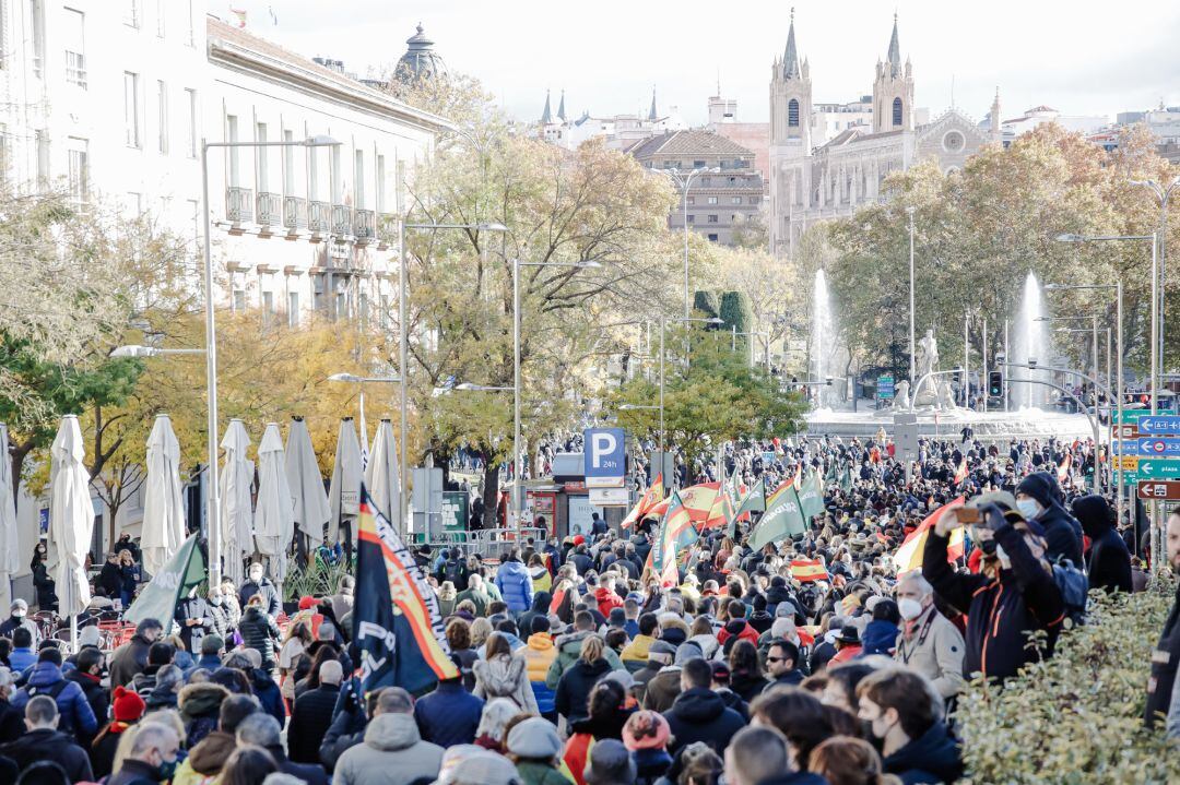 Manifestación contra la reforma de la Ley de Seguridad Ciudadana, el 27 de noviembre.