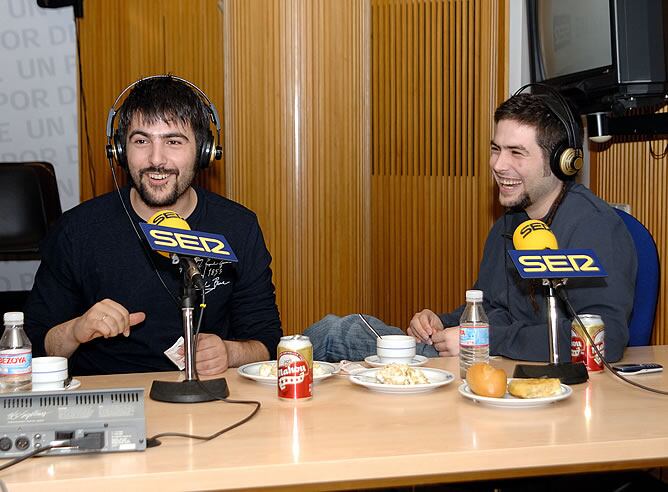 Los hermanos Muñoz, José y David.