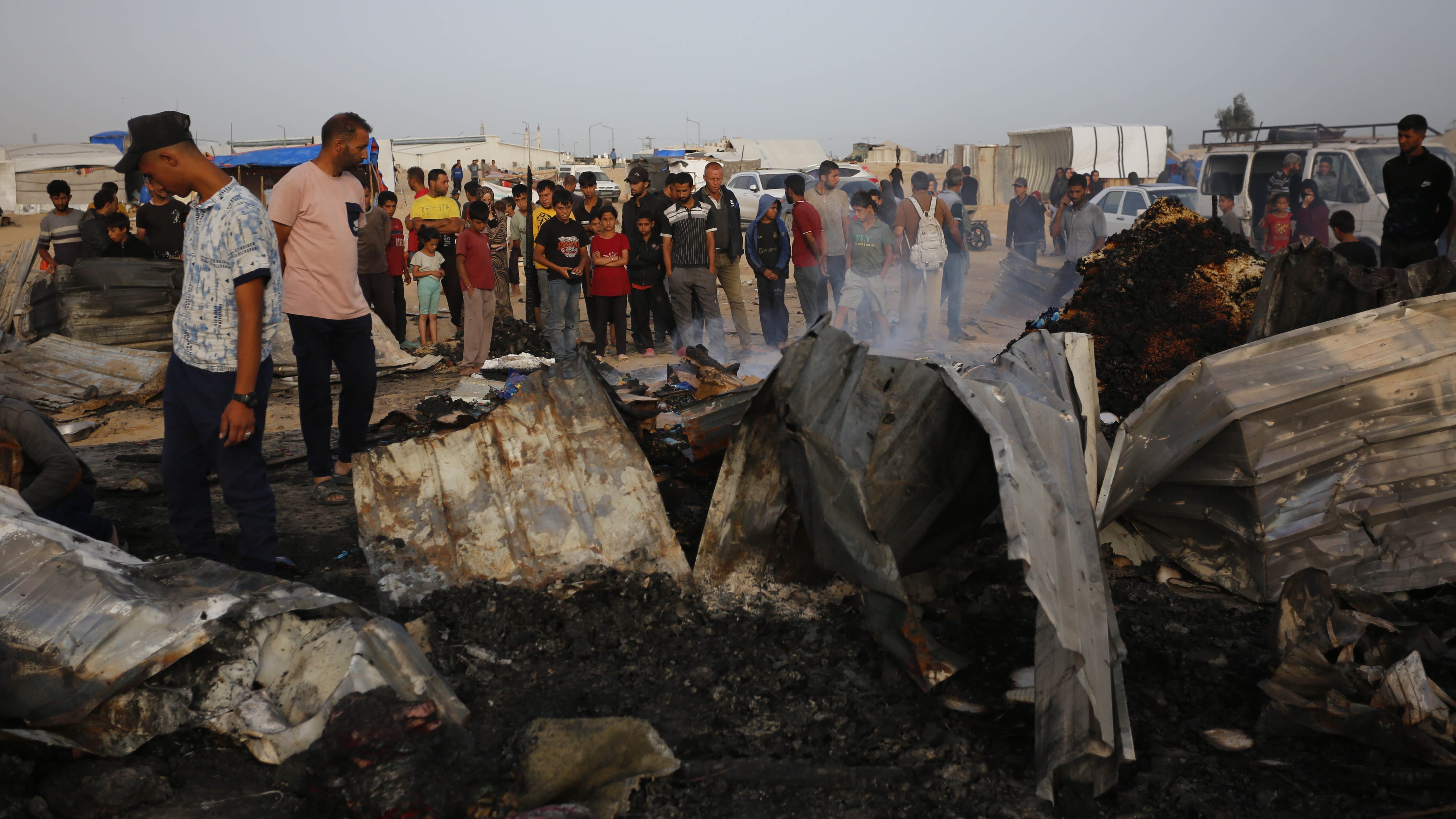 Ataque de Israel a un campo de refugiados de Rafah. Photo by Ashraf Amra/Anadolu via Getty Images)