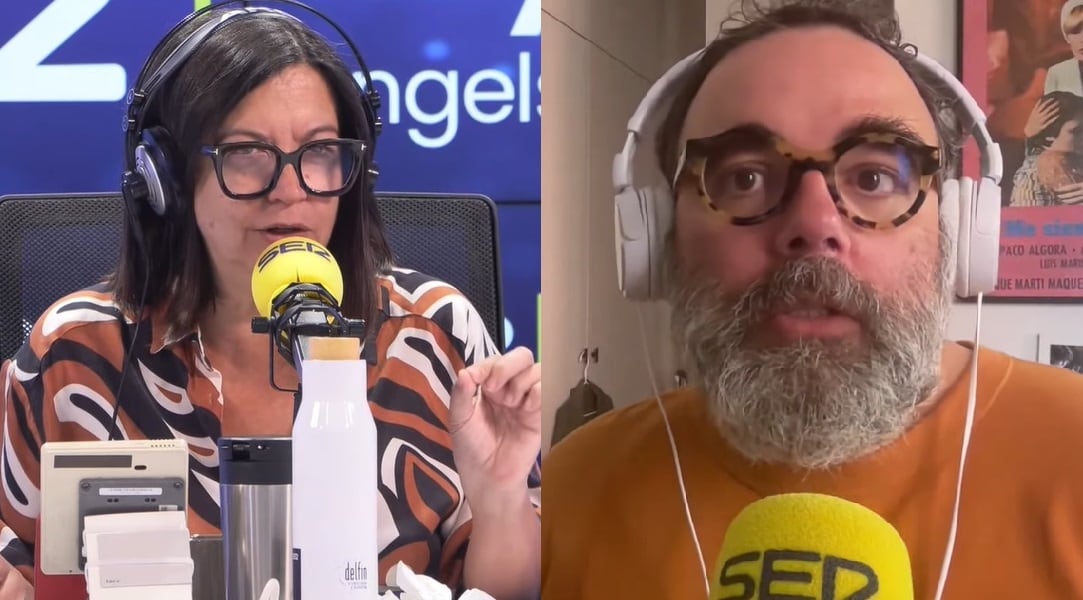 Àngels Barceló y Bob Pop chocan en directo por un objeto doméstico.