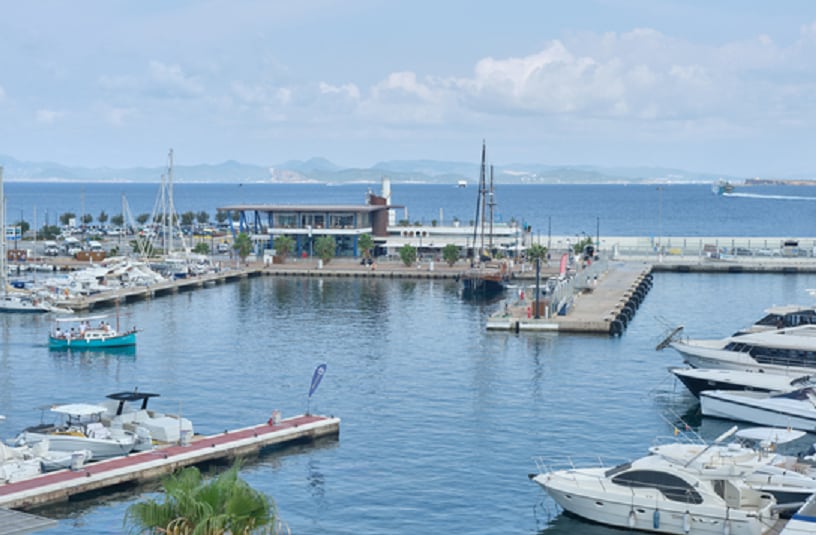 Imagen de la zona del puerto de la Savina