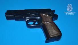 Pistola utilizada en los robos cometidos en Ciudad Real