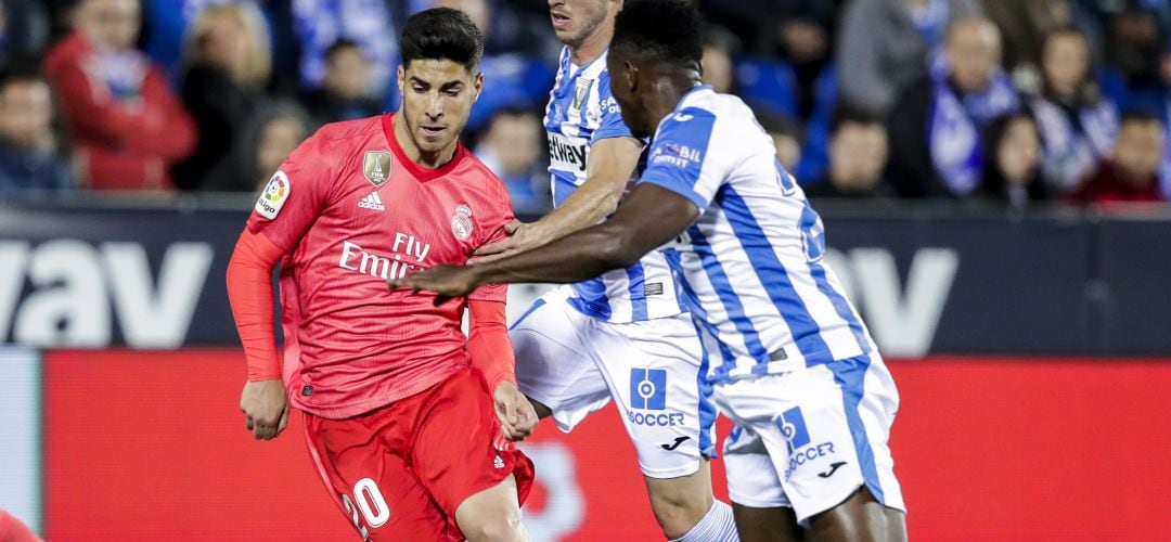 Marco Asensio durante uno de sus partidos ante el CD Leganés