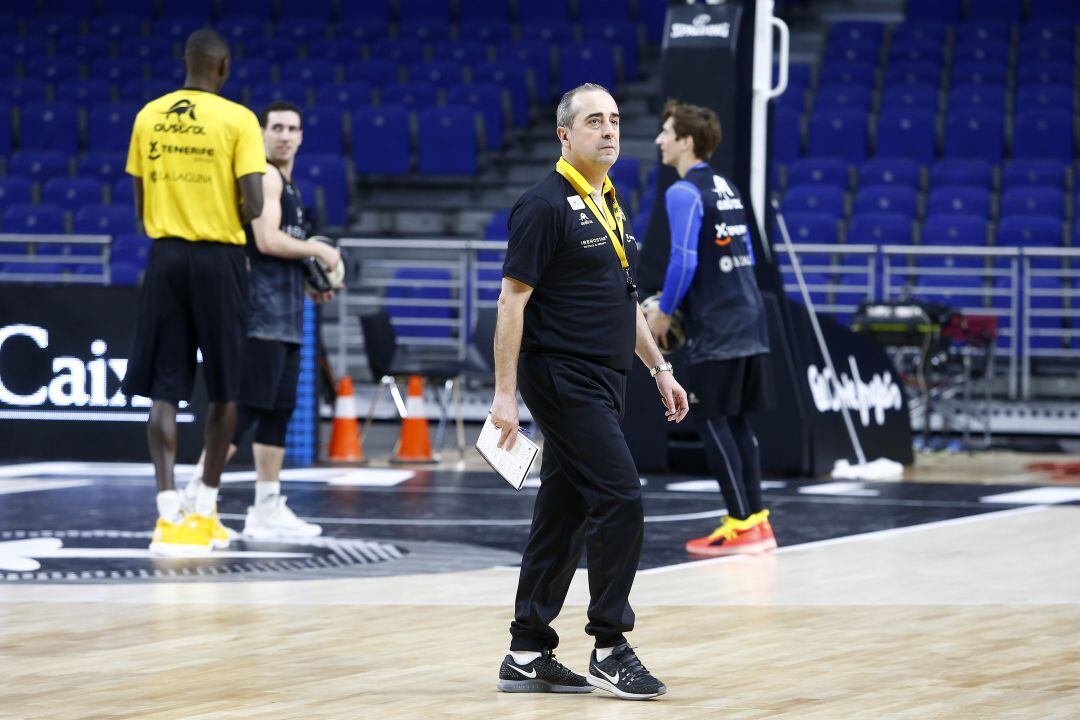 Los aurinegros en la sesión preparatoria de este jueves