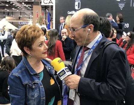 Charo Sevillano, alcaldesa de San Clemente en Fitur (IMAGEN ARCHIVO)