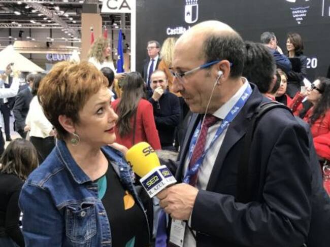 Charo Sevillano, alcaldesa de San Clemente en Fitur (IMAGEN ARCHIVO)