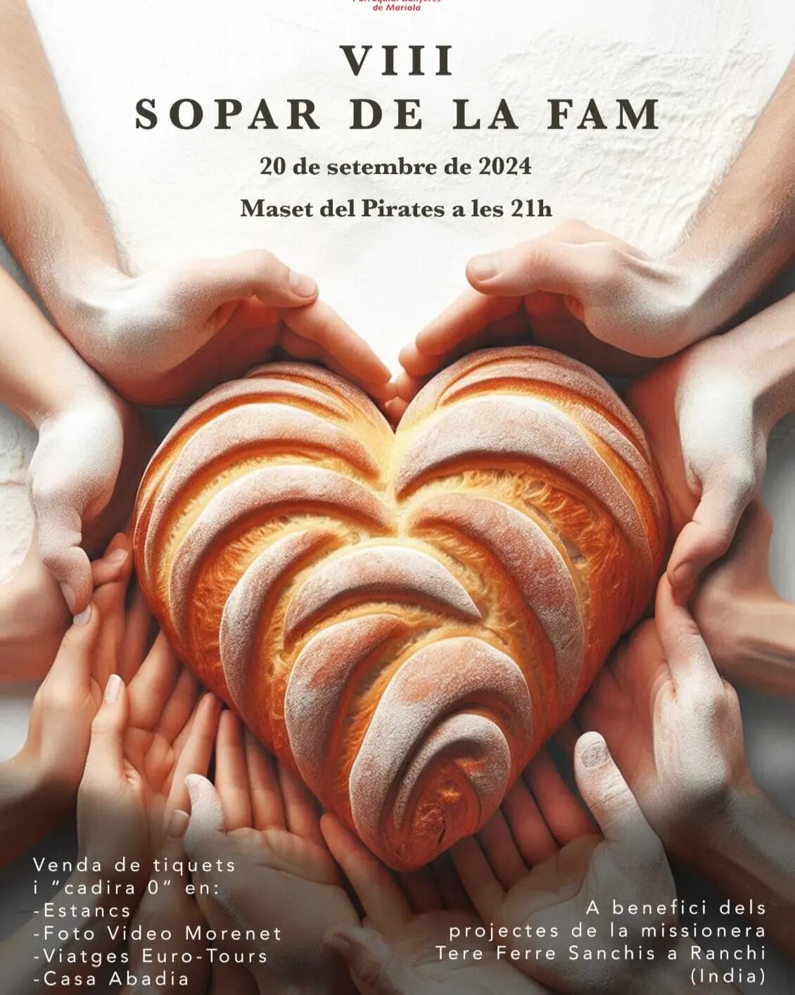 Cartel de la cena del hambre 2024