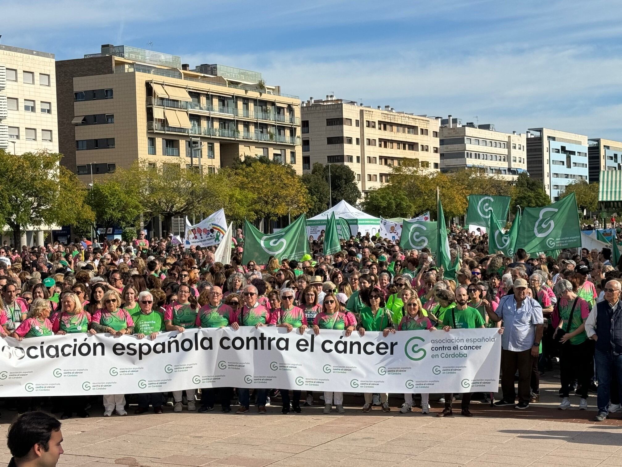 Inicio de la XVII Marcha contra el cáncer en  Córdoba