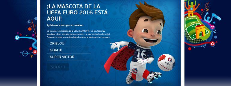 Un pequeño superhéroe es la mascota de la próxima Eurocopa.