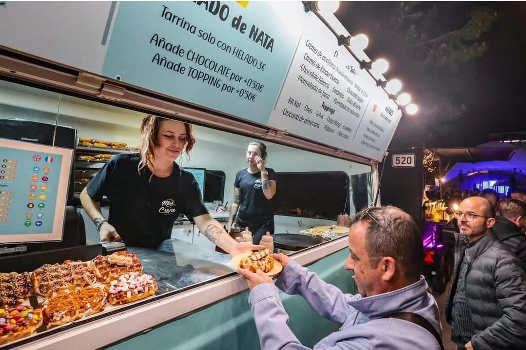 Street Food Market, imagen de archivo