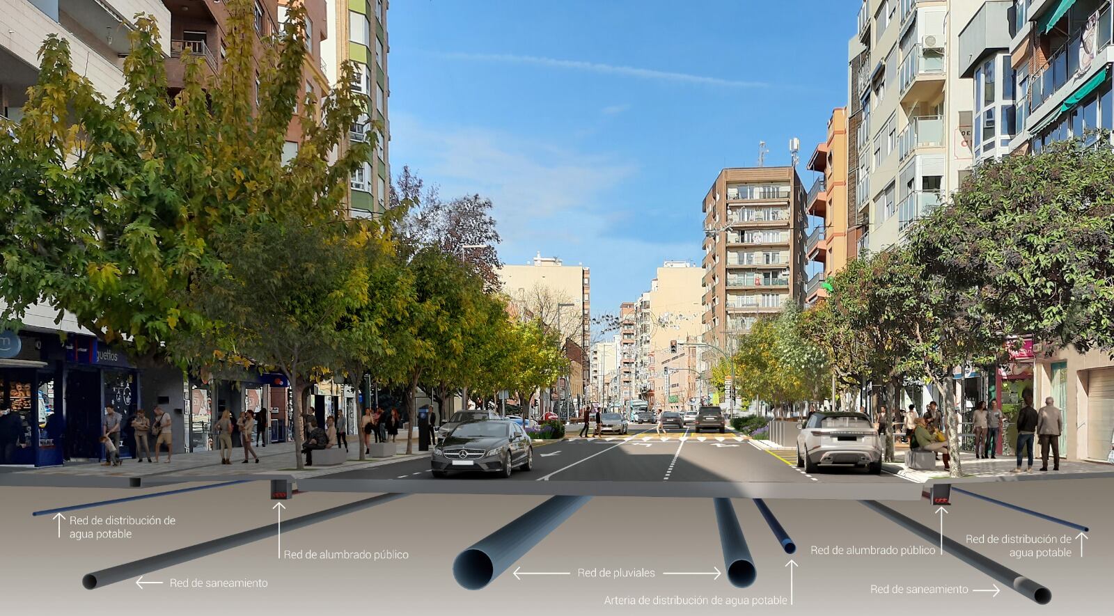 Proyecto de obras en Avenida de la Constitución