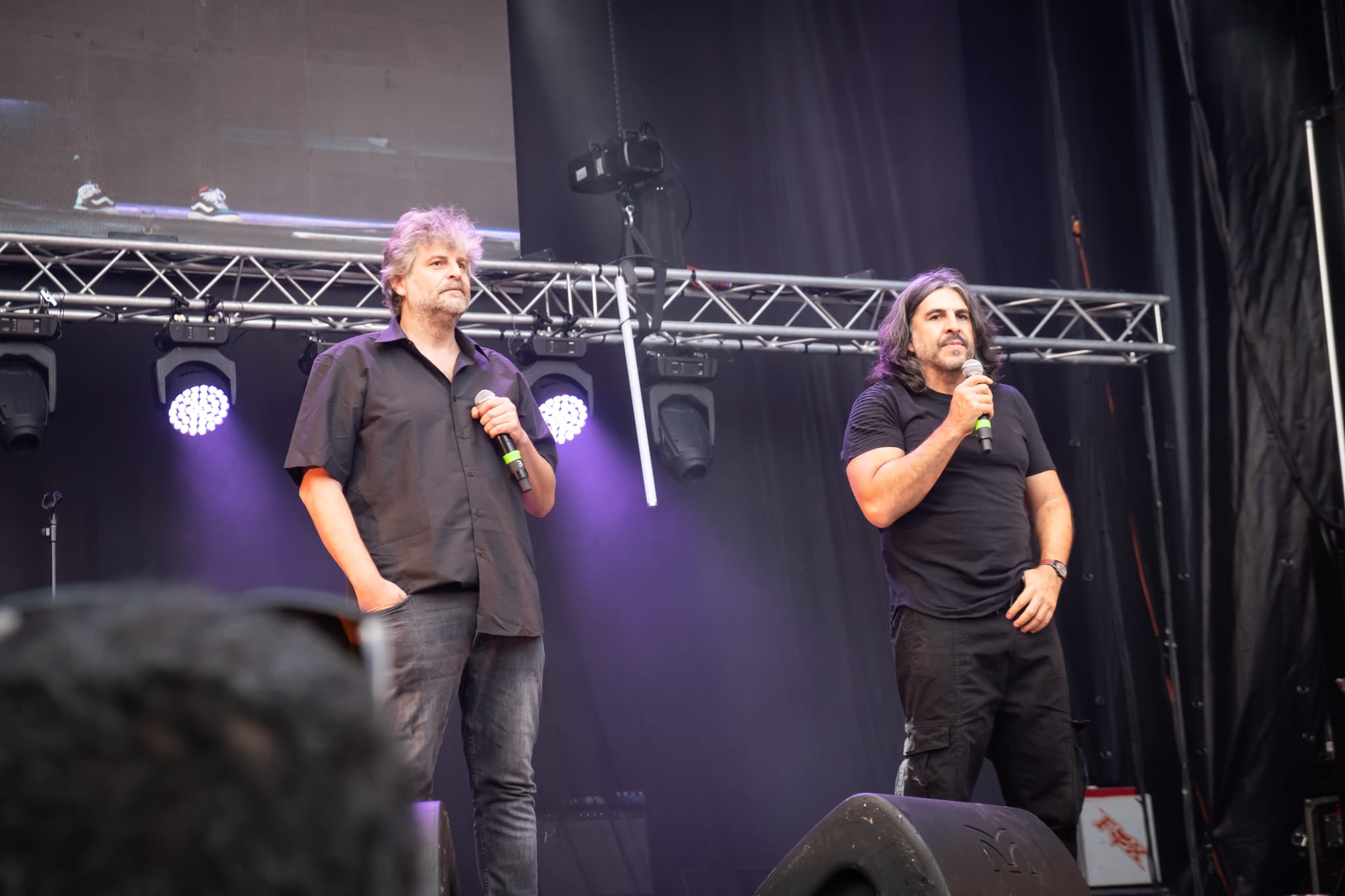 Raúl Cimas y JJ Vaquero iniciaron juntos el show de humor de la V Gran Fiesta de la Vendimia de la Ribera del Duero