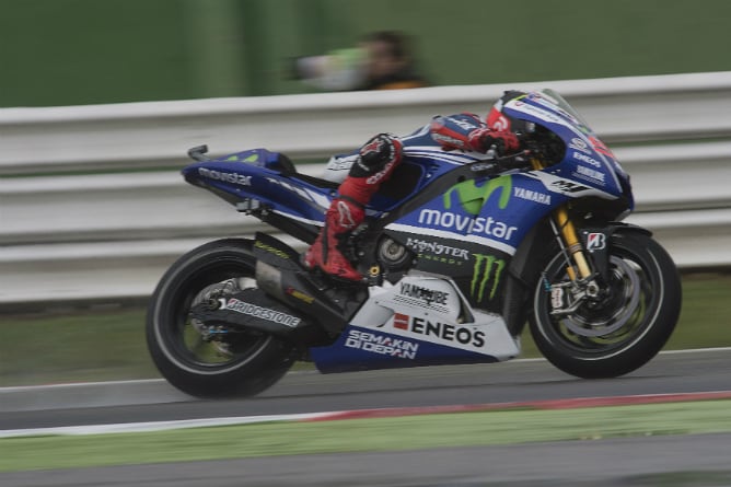 Lorenzo, rodando en el GP de San Marino