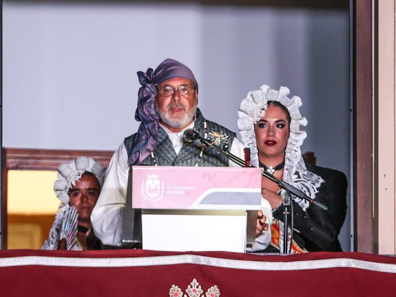 Alfredo Moya durante el pregón