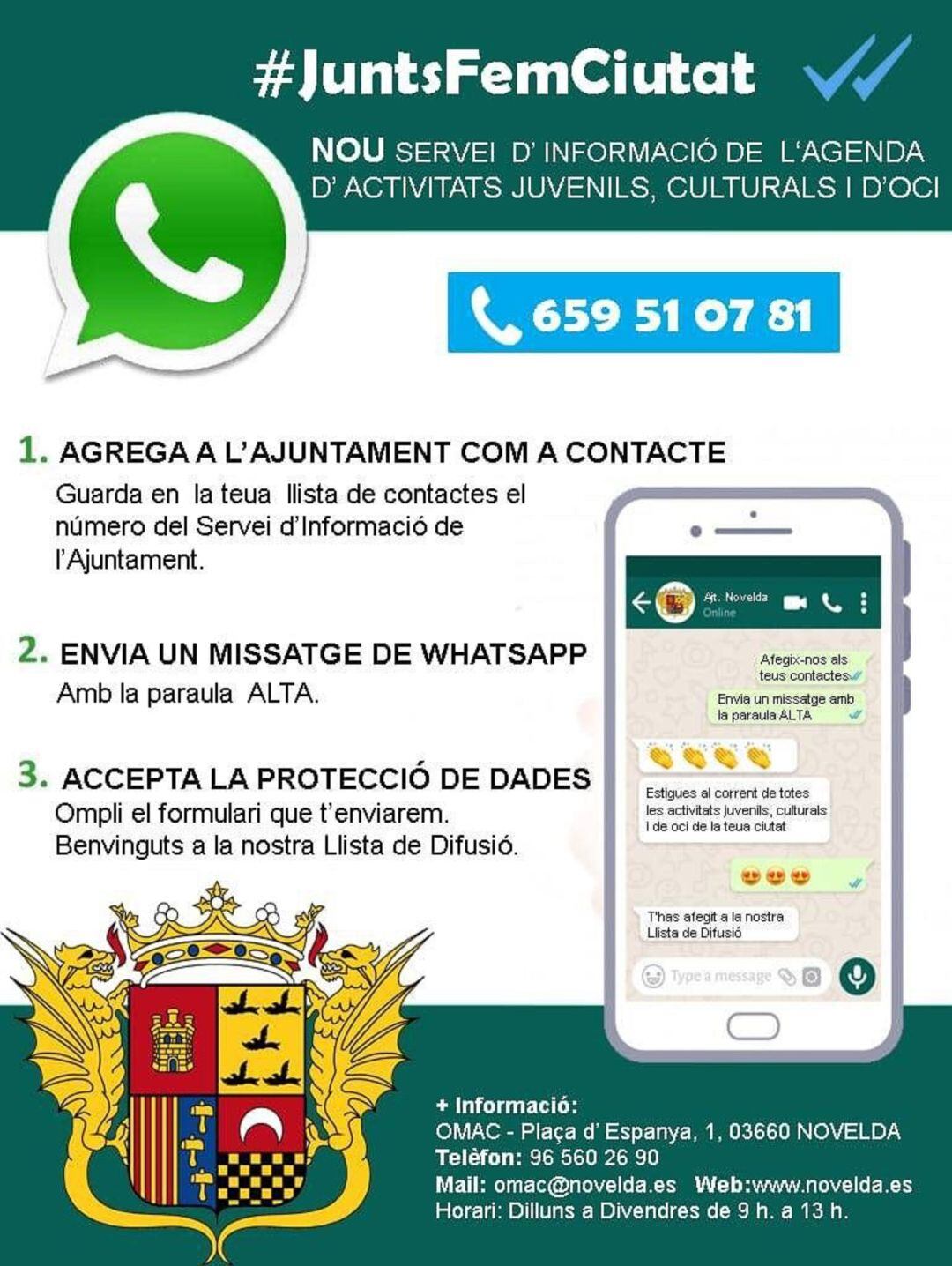 Whastapp cultural de Novelda 