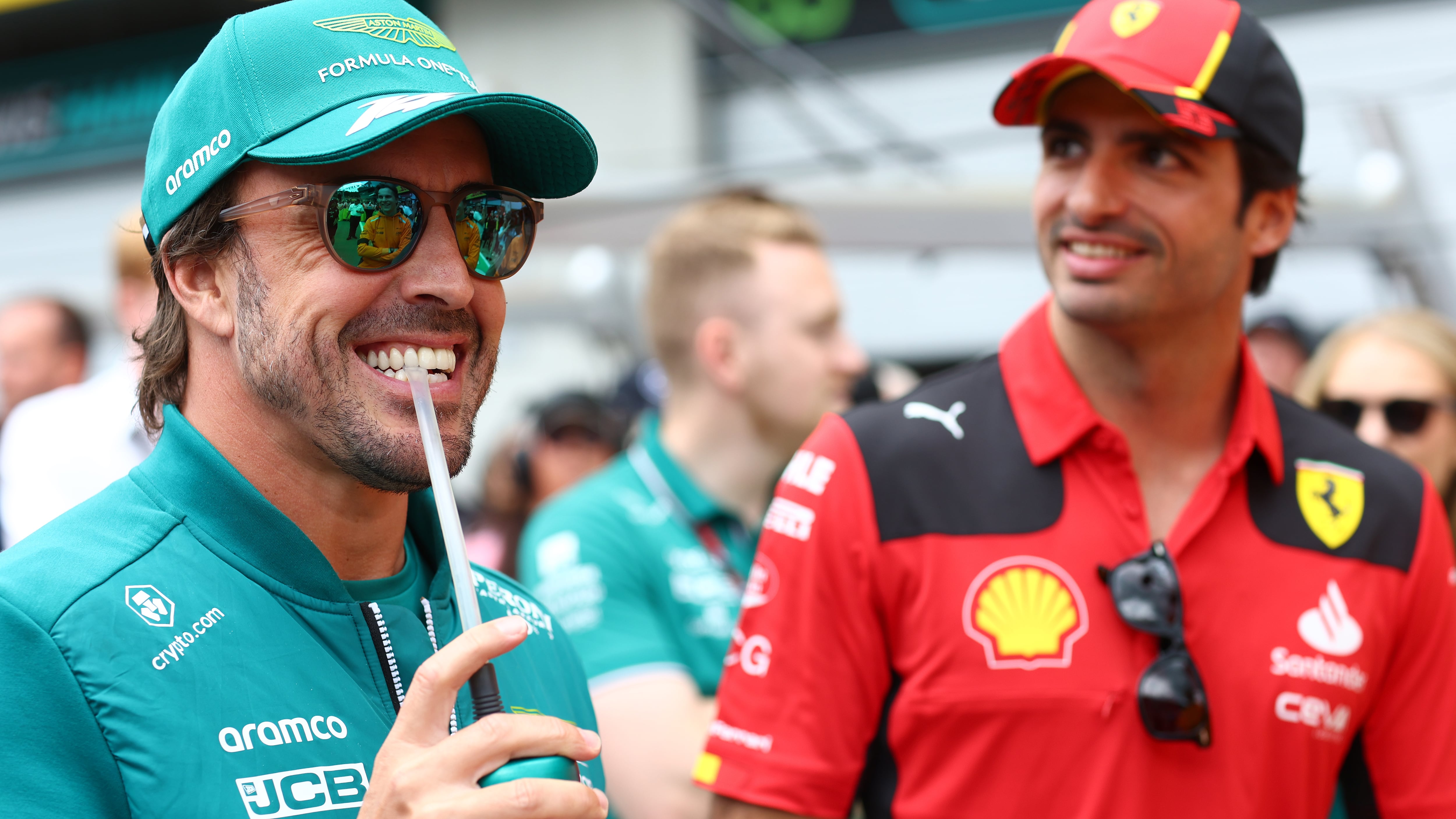 Fernando Alonso y Carlos Sainz, pilotos de F1