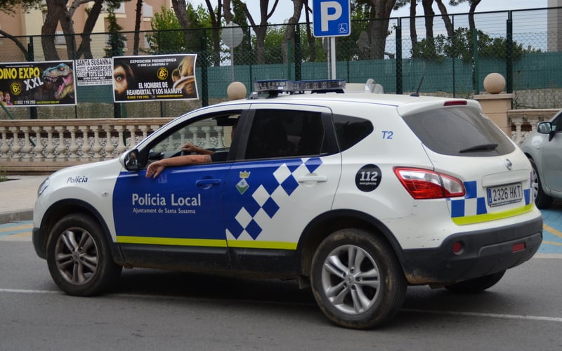 Vehicle de la Policia Local de Santa Susanna