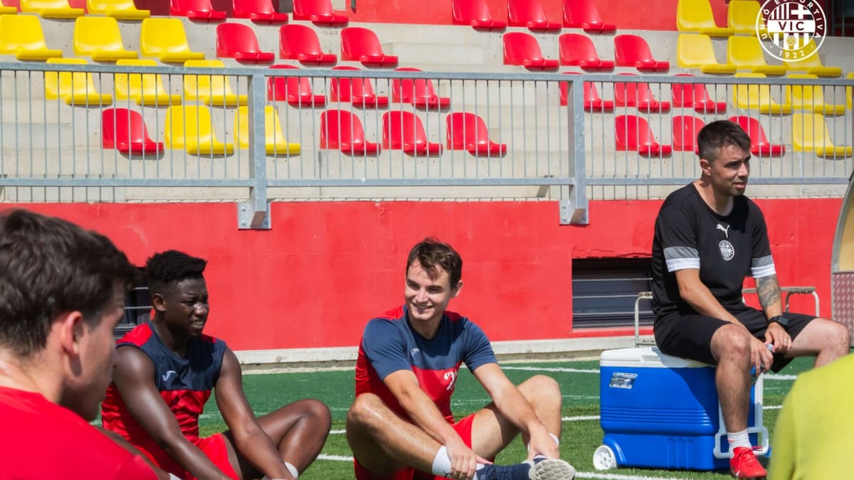 Juli Berenguer, jugador del Vic: "Impressiona perquè veus que gent que ha guanyat un Mundial vindrà a l'Hipòlit Planàs"