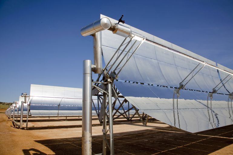 Detalle de la planta termosolar de Iberdrola en Puertollano