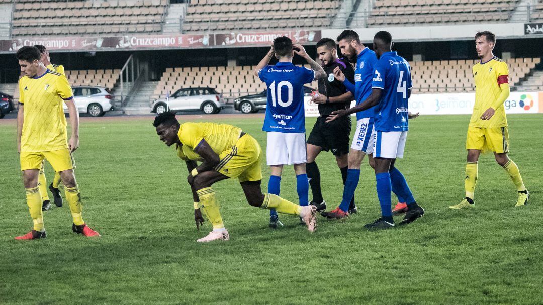 Imagen del partido disputado en Chapín este jueves