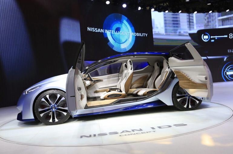 Presentación de un prototipo Nissan durante el Salón de Pekín