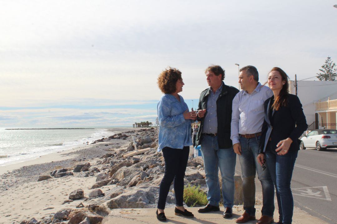 La candidata de Ciudadanos, Sandra Julià, en Borriana