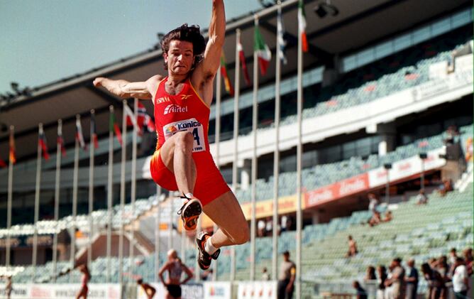 El atleta avilesino, en una foto de archivo (1999)