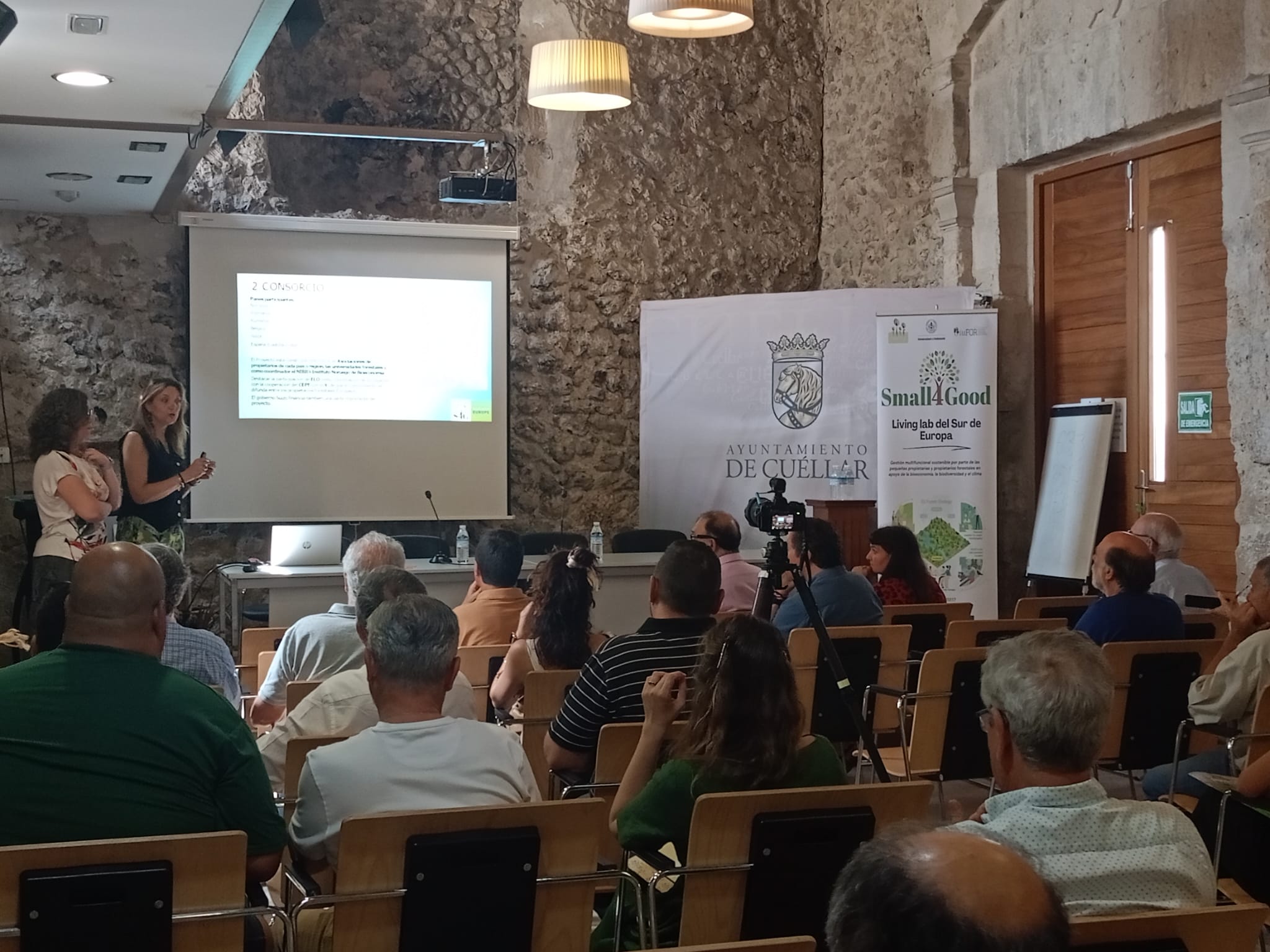 Jornada forestal celebrada en Cuéllar organizada por la Federación de Asociaciones Forestales de Castilla y León y la Uva