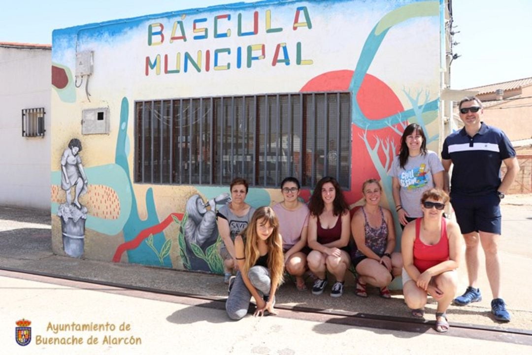 Mural realizado en homenaje a las mujeres trabajadoras del ámbito rural 