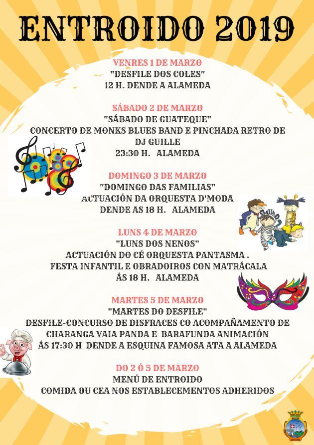 Cartel Entroido A Guarda 2019