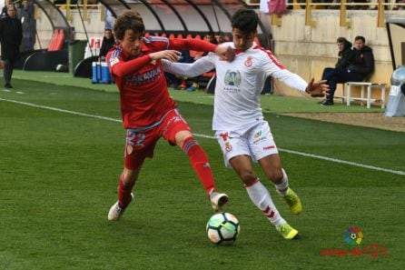Iván Salvador en una acción de juego