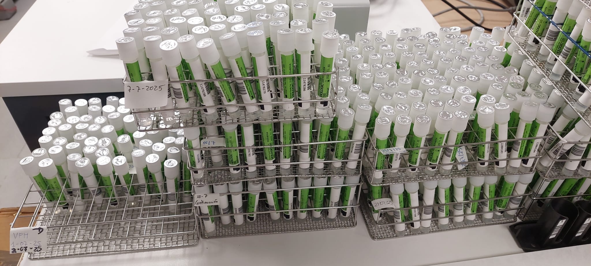 Muestras de laboratorio en el Hospital de Jerez