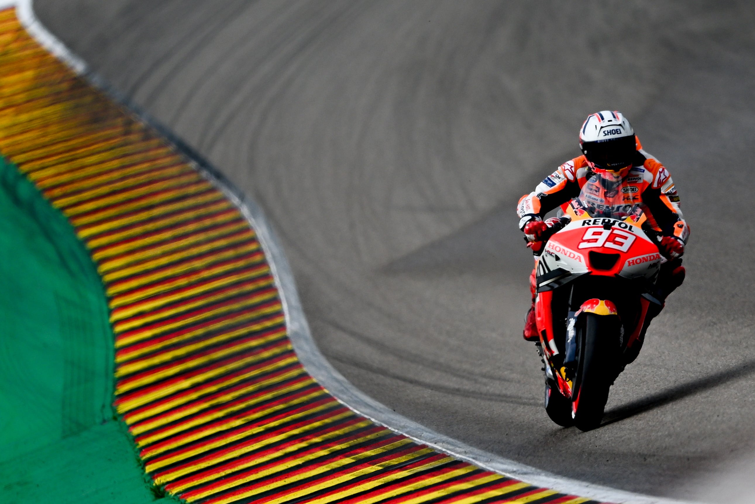 Marc Márquez en el GP Alemania MotoGP (Motociclismo, Ciclismo, Alemania) EFE/EPA/Filip Singer