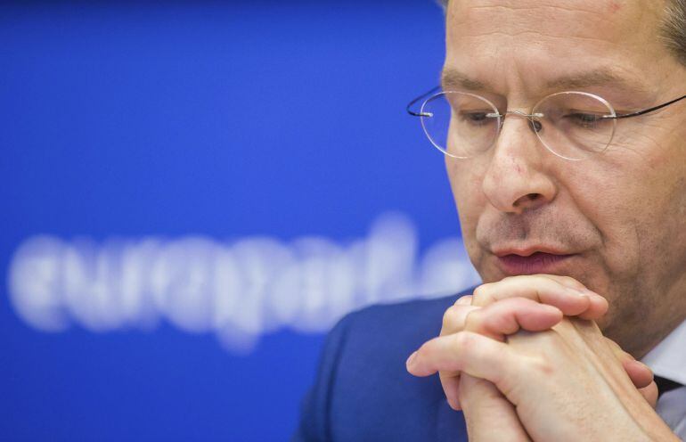 El ministro holandés de Finanzas y presidente del Eurogrupo, Jeroen Dijsselbloem, durante una reunión de los ministros de Economía y Finanzas de la UE en Bruselas 