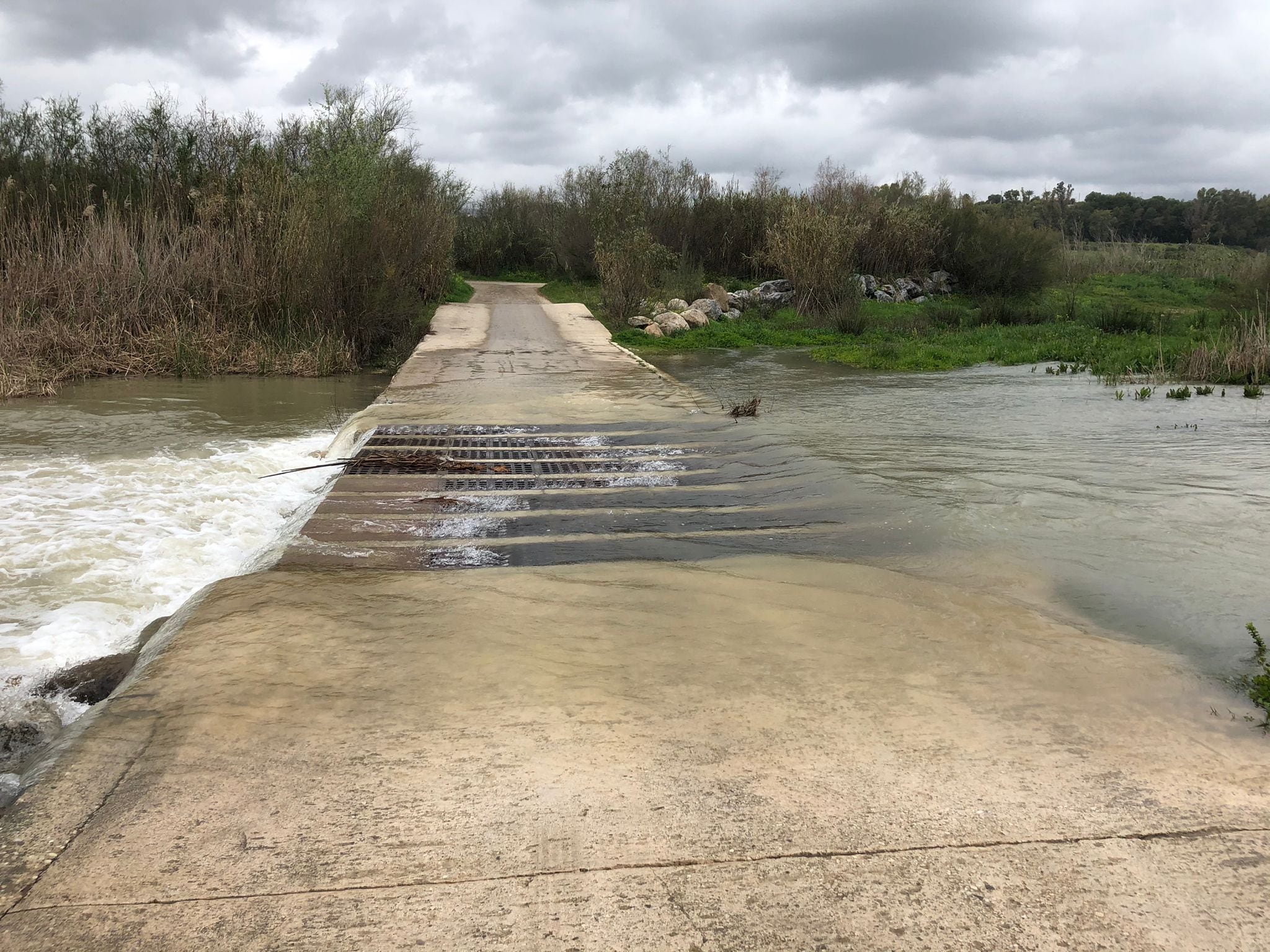 Rio Guadalhorce a su paso por Pizarra