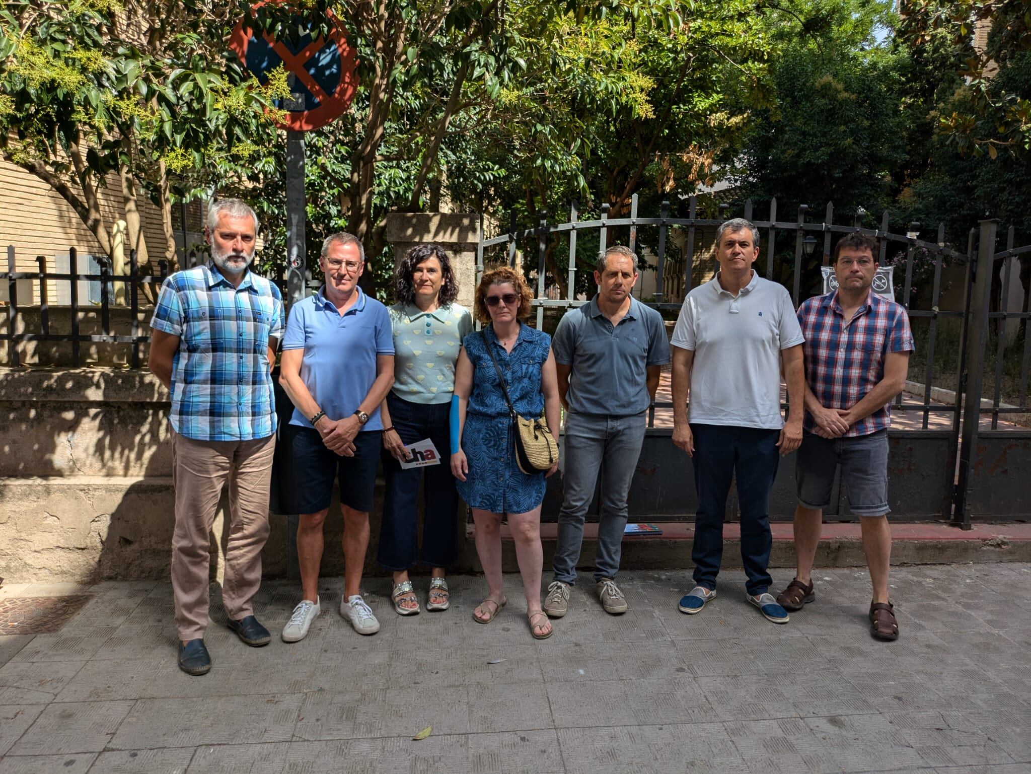 Responsables de CHA junto a Laura Gabás y Chema Ruz