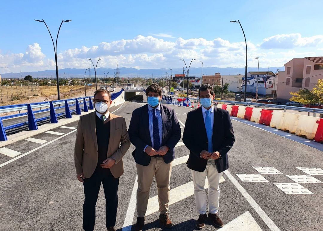 Obras del túnel de San Antonio en Lorca.