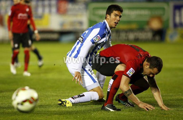 Carlos Gutiérrez, en un partido de Liga con el Leganés, en la 2014-15.