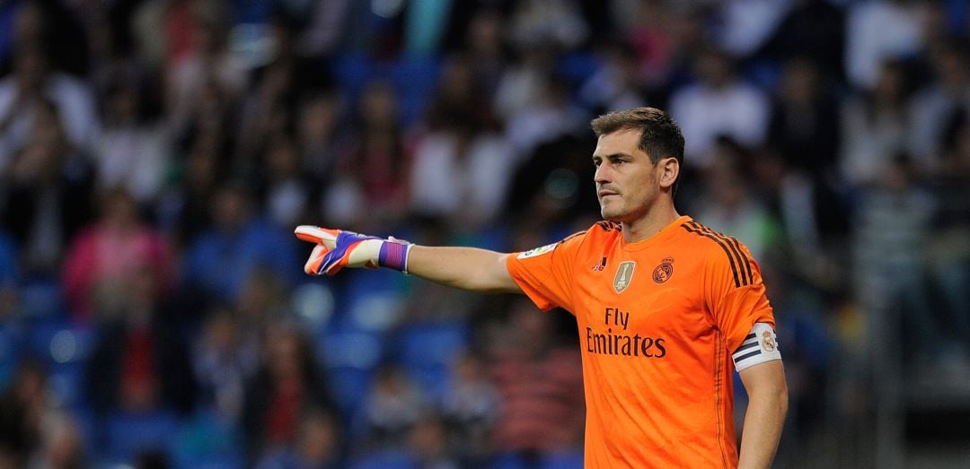 Iker Casillas, durante uno de sus últimos partidos como jugador del Real Madrid