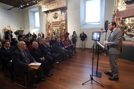 El alcalde de Valladolid presenta la candidatura en el Museo de Escultura