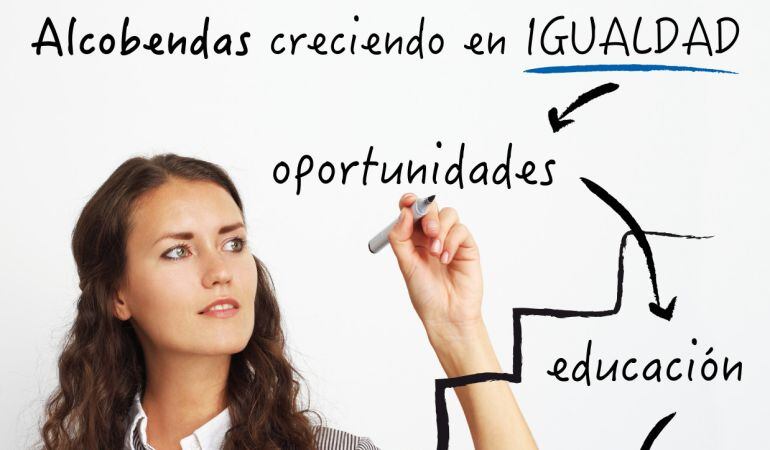 Cartel de la Semana de la Mujer en Alcobendas